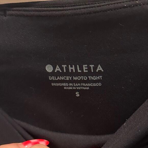 Athleta Delancey Moto Tights Active Leggings - Picture 8 of 9